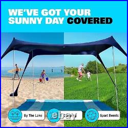 SUN NINJA Pop Up Beach Tent Sun Shelter UPF50+