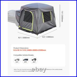 SUV Camping Tent Outdoor Tailgate Dual Use Tents with Rainfly for 5-8 Person SUV Camping Tent Outdoor Tailgate Dual Use Tents with Rainfly for 5-8 Person