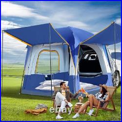 SUV Camping Tent with Rainfly Double Door Dual-Use CUV Car Tent for 4-6 Person