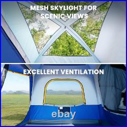 SUV Camping Tent with Rainfly Double Door Dual-Use CUV Car Tent for 4-6 Person