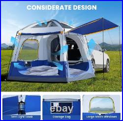 SUV Camping Tent with Rainfly Double Door Dual-Use CUV Car Tent for 4-6 Person