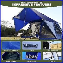 SUV Tent with Porch for Camping, 10' x 10' Car Camping Tent with Screen House Room