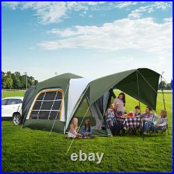 SUV Tents for Camping 6-8 People 10x10ft Pop Up Tailgate Tent with Awning &Porch SUV Tents for Camping 6-8 People 10x10ft Pop Up Tailgate Tent with Awning &Porch