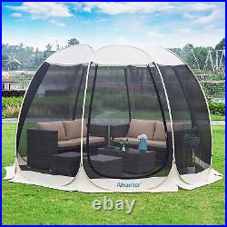Screen House Room Camping Tent Outdoor Canopy Pop Up Sun Shade Hexagon