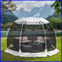 Screen House Room Camping Tent Outdoor Canopy Pop up Sun Shade Hexagon Shelter M