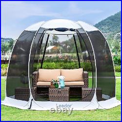 Screen House Room Outdoor Camping Tent for 4-6 Person, Pop Up Tent 10'x10