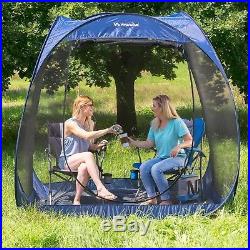 Screen House Tent Folding Pop Up Bug Free Screen Room 7.5' x 7.5' with Floor