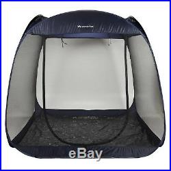 Screen House Tent Folding Pop Up Bug Free Screen Room 7.5' x 7.5' with Floor