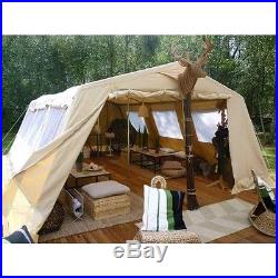 Screen House Tent Wall Camping Outdoor Walled Window Mess Canvas House Pole