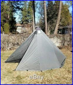 Seek Outside 8 Person Tipi Tent / San Juan Silver with Extra Large Stove