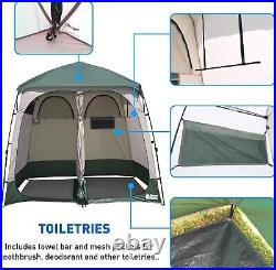 Shower Shelter-Giant Portable Outdoor Pop UP Camping Shower Tent Enclosure