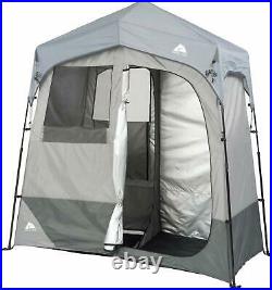 Shower Tent Solar Heated Two Room Instant Camping Cabin Utility Outdoor Portable