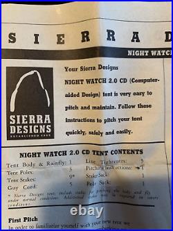 Sierra Designs Night Watch CD 2.0 2-Person, 4-Season Tent