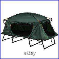 Single 1 Person Folding Camping Waterproof Tent Cot Bed Raised Mat Hiking Bag