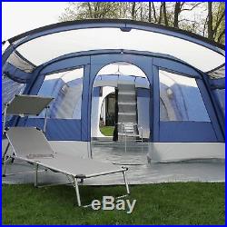 Skandika Nimbus 12 Person/Man XL Group Tent 4 Sleeping Cabins 2 Entrances New