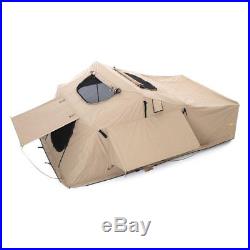Smittybilt 2883 XL Overlander Roof Top Camping Folded Tent with Ladder, Coyote Tan