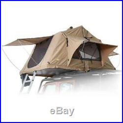 Smittybilt Overlander Roof Top Camping Folded Tent, Coyote Tan (Open Box)