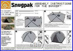 Snugpak Bunker (3-Person) 4 Season Tactical/Military/Camping Tent Olive/OD
