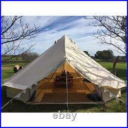Standard Waterproof Cotton Canvas Large Family Camp Bell Tent Hunting Wall Tents