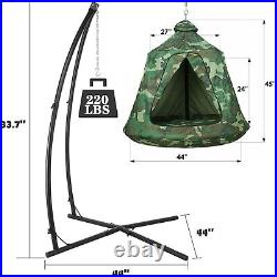 Steel Hammock Chair C Stand / Outdoor Hanging Tree Tent Swing Chair for Kids