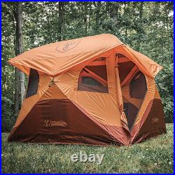 T4 4 Person Family Instant Pop Up Camping Hub Tent, (Open Box)