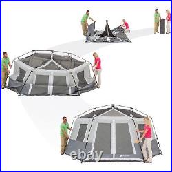 TENT 8-Person Instant Hexagon Cabin Easy Setup CAMPING Family, NEW