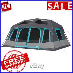 TENT CAMPING INSTANT Outdoor Cabin Family Hiking Waterproof Dome 10-Person Large