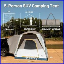 TIMBER RIDGE 5 Person SUV Tent with Movie Screen Weather Resistant Portable Ten