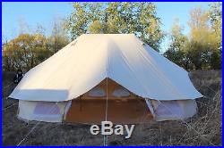 TOPSHOP 6M Emperor Twin Bell Tent Safari Tent Waterproof Hunting Camp Wall Tent