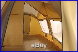 TREK 16' x 10' CANVAS BASE CAMP TENT withCustom FLY Cover FREE SHIPPING