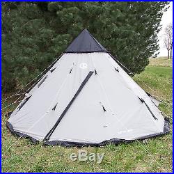 Tahoe Gear Bighorn 4-Person 10' x 10' Teepee Cone Shape Tent TGT-BIGHORN-4