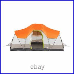 Tahoe Gear Olympia 10 Person 3 Season Camping Tent, Orange and Green (Open Box)