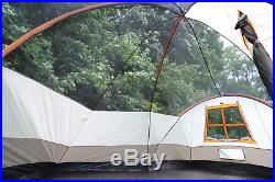 Tahoe Gear Olympia 10-Person 3-Season Tent, Orange/Ivory TGT-OLYMPIA-10-B