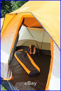 Tahoe Gear Olympia 10-Person 3-Season Tent, Orange/Ivory TGT-OLYMPIA-10-B