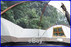 Tahoe Gear Olympia 10 Person Three Season Family Camping Tent Orange (Open Box)