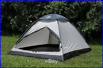Tahoe Gear Willow 2 Person 3-Season Family Dome Camping Tent Black/Grey