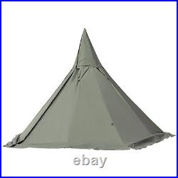 Teepee Tent Pyramid 2 Doors Camping Removable Top Cover 4Season Tent Lightweight