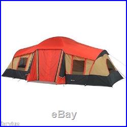 Tent 10 Person 3 Room Cabin Camping Shelter Dome Family Hunting Gear Hiking NEW