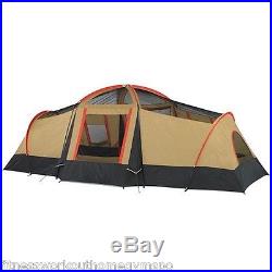 Tent 10 Person 3 Room Instant Cabin Camping Family Hunting Porch Dome Hiking NEW