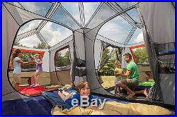 Tent 12 Person 3 Room L Shaped Instant Cabin Tent For Camping Fishing Hunting
