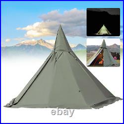 Tent 2 Doors Camping Teepee Tent 4 Season Reathable Hike Waterproof Tent Outdoor