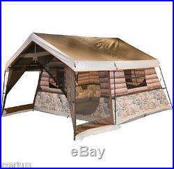 Tent Outdoor Log Cabin Style 8 Person Waterproof UV Protection Camping Fishing