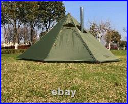 Tent with Chimn hole Camping Teepee 3-4Person Big Pyramid Tent Backpacking