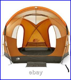 The North Face Homestead 4 Person Super Dome Tent 3 Door Vestibule, 80H Orange