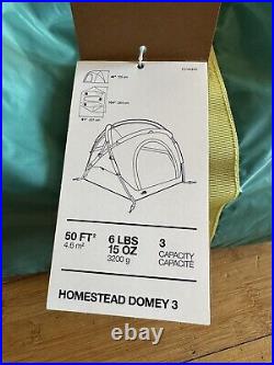 The North Face Homestead Domey 3 Person Tent Urban Navy Lagoon Brand New