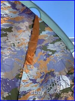The North Face Homestead Super Dome 4 Tent Orange Taupe Green Camo USED
