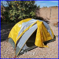 The North Face Talus 2 Backpacking Camping 2 Man Tent Lightweight Yellow READ