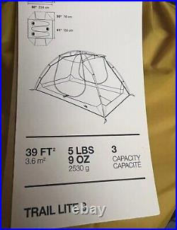The North Face Trail Lite 3 Mountaineering Backpacking 3 Person 3 Season Tent