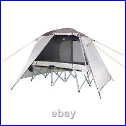 Timber Ridge 2-Person Cot Tent, Elevated, Foldable, Double Door, Outdoor Camping