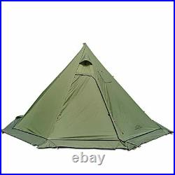 Tipi Hot Tent with Fire Retardant Stove Jack for Flue Pipes, 2 Person Lightweigh